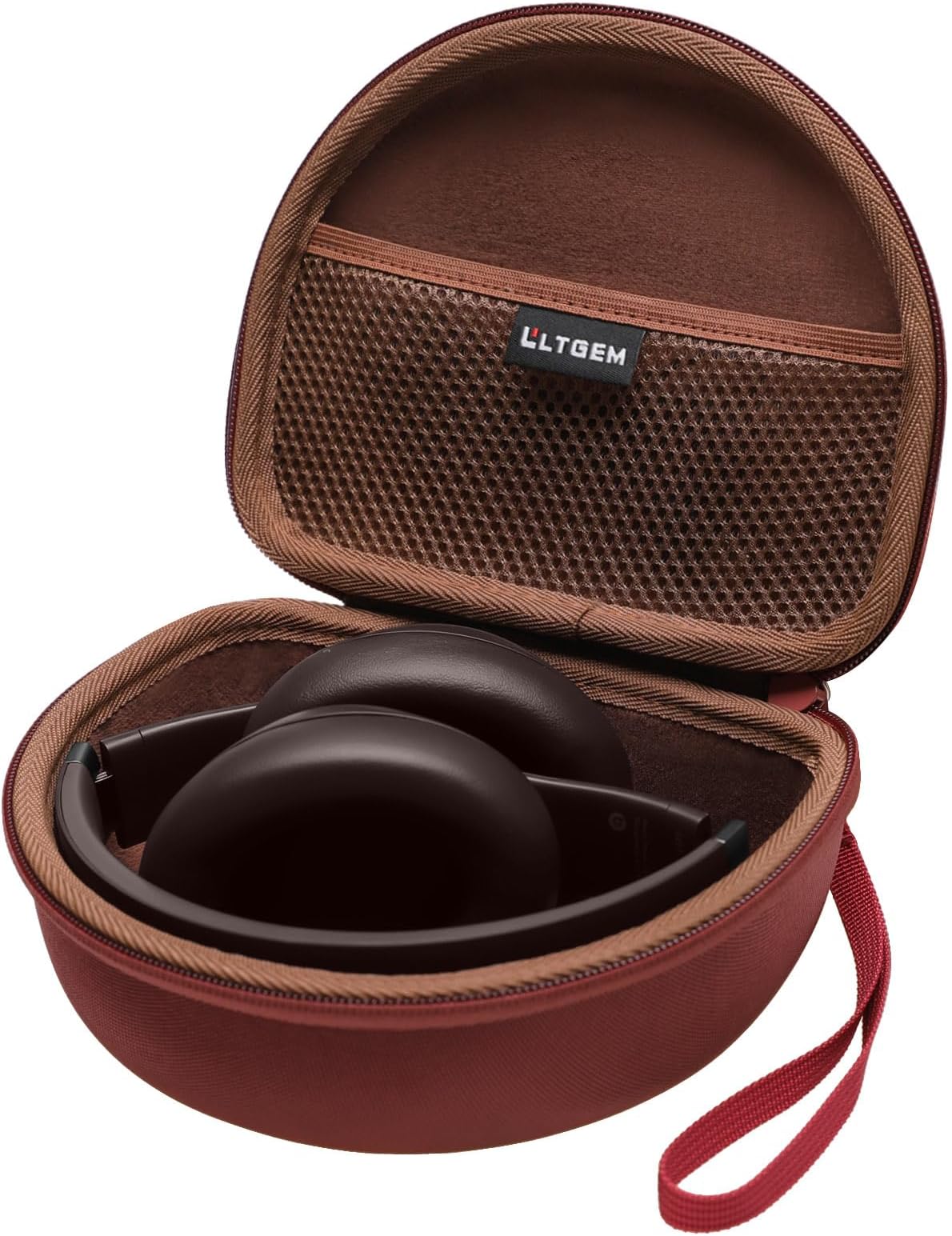 LTGEM EVA Hard Case for Beats Studio 3 Wireless/Wired Over-Ear Headphones Beats Solo2 / Solo3 Wireless On-Ear Headphones-Brown +Brown