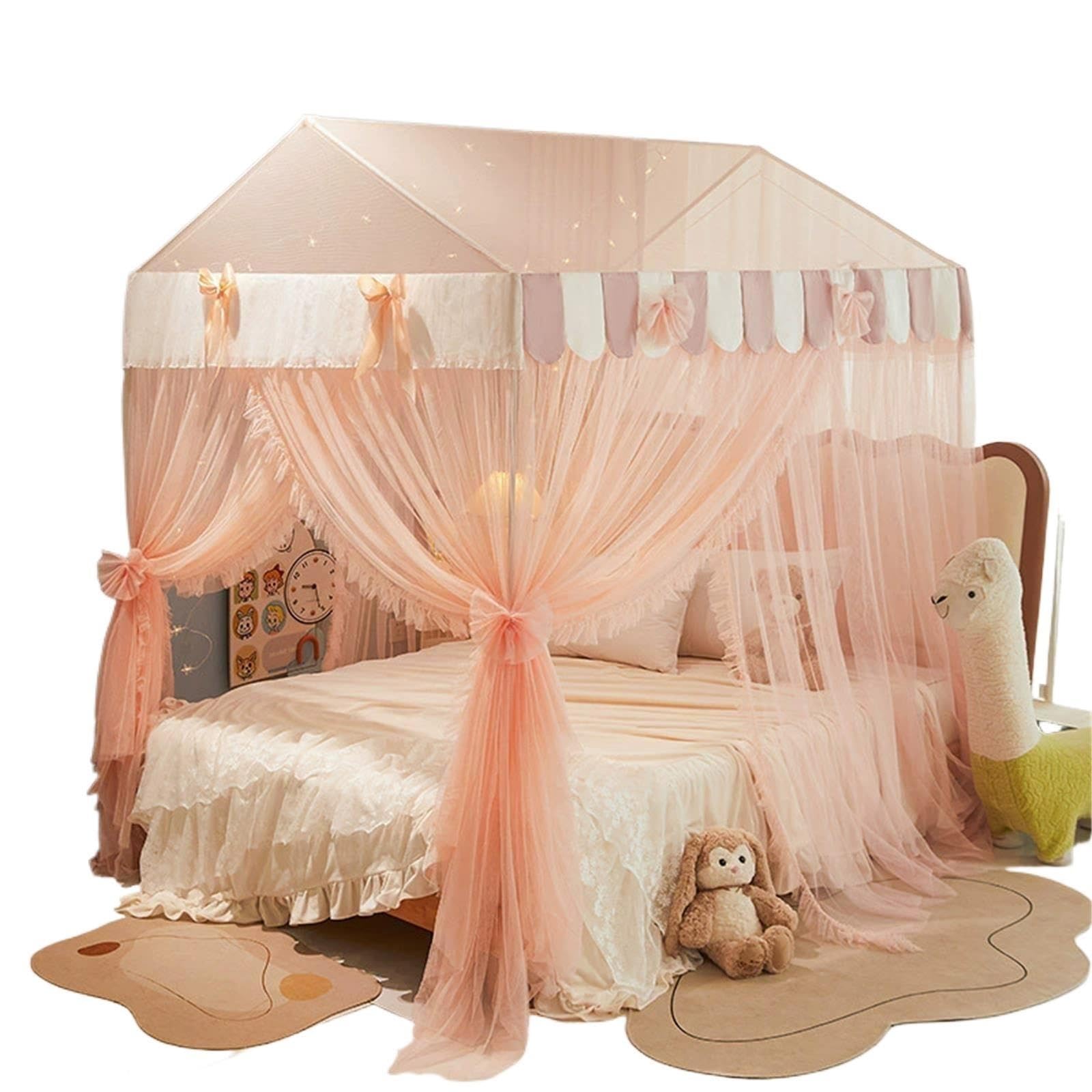 Moustiquaire for Petite Maison de Style Princesse avec Support