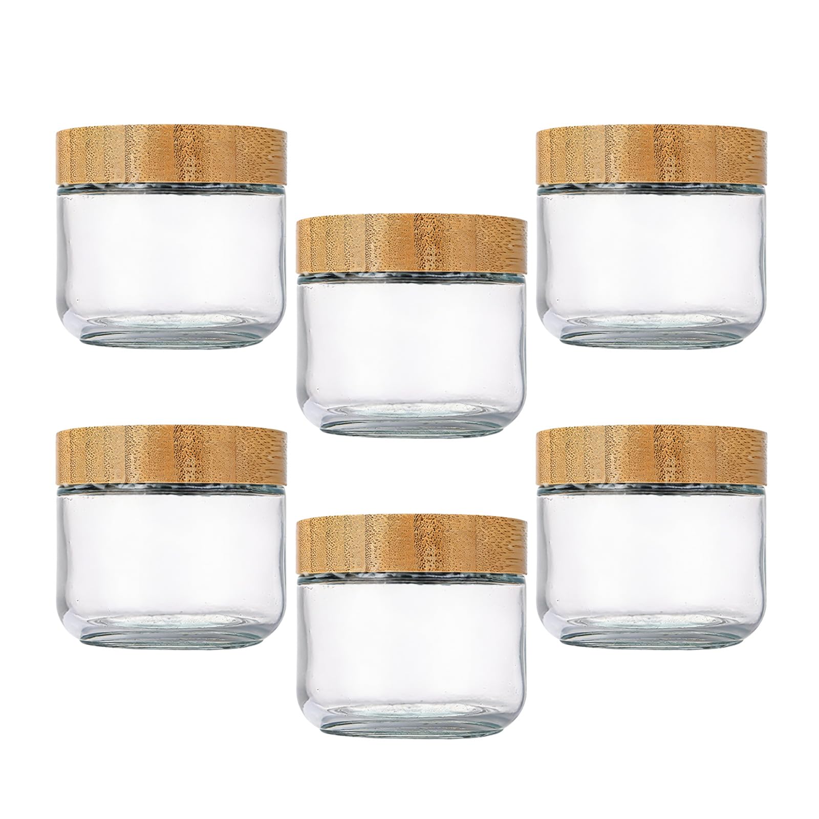 NVOQILIN Clear Glass Meals Prep Container with Secure Lids for Salads and Offices Lunches Glass Food Container