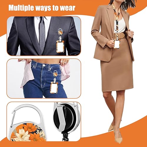 Miniatura 4 de EOGOW Soporte para tarjetas de identificación con cordón, soporte para tarjetas de identificación con cordón, soporte para tarjetas de