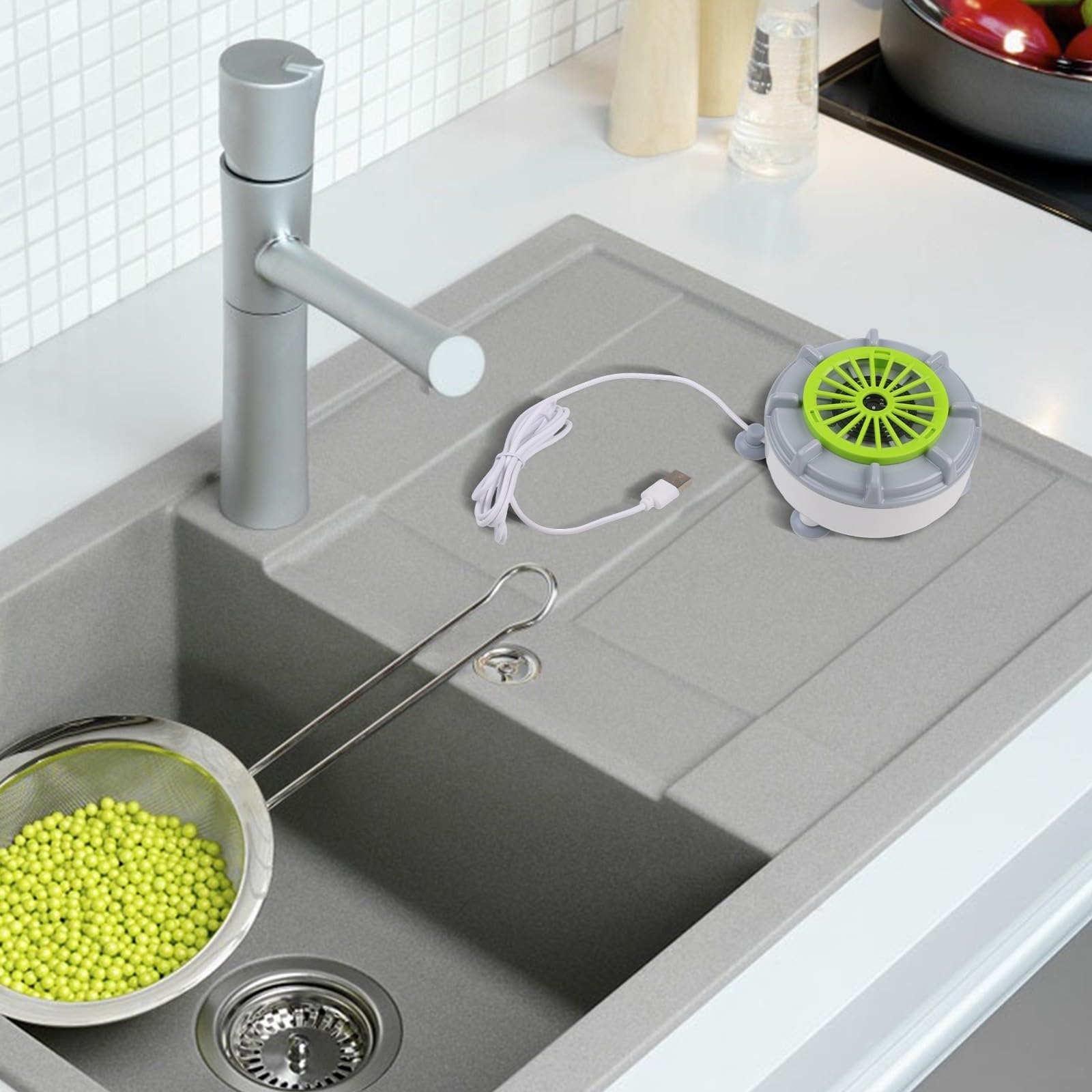 Machine à laver automatique pour fruits et légumes avec électrolyse, nettoyeur portable alimenté par USB pour produits de cuisine, nettoyeur compact de légumes et de fruits