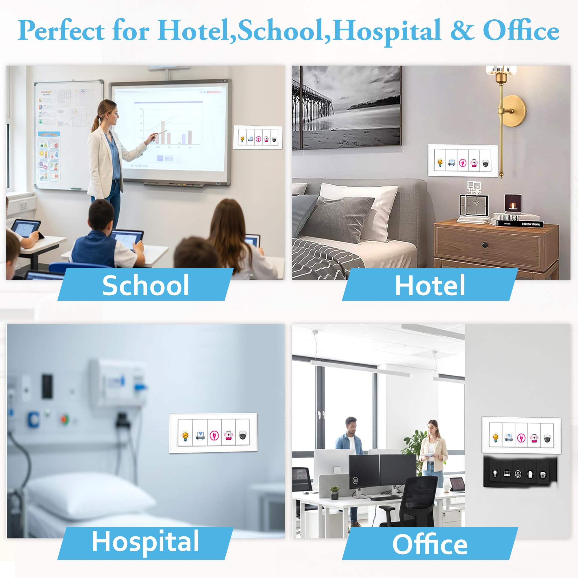 600 Luxury Switch Board Stickers (60+ Designs), Premium Vinyl Decorative Switch Stickers for Home, Self Adhesive, Waterproof & Removable 3