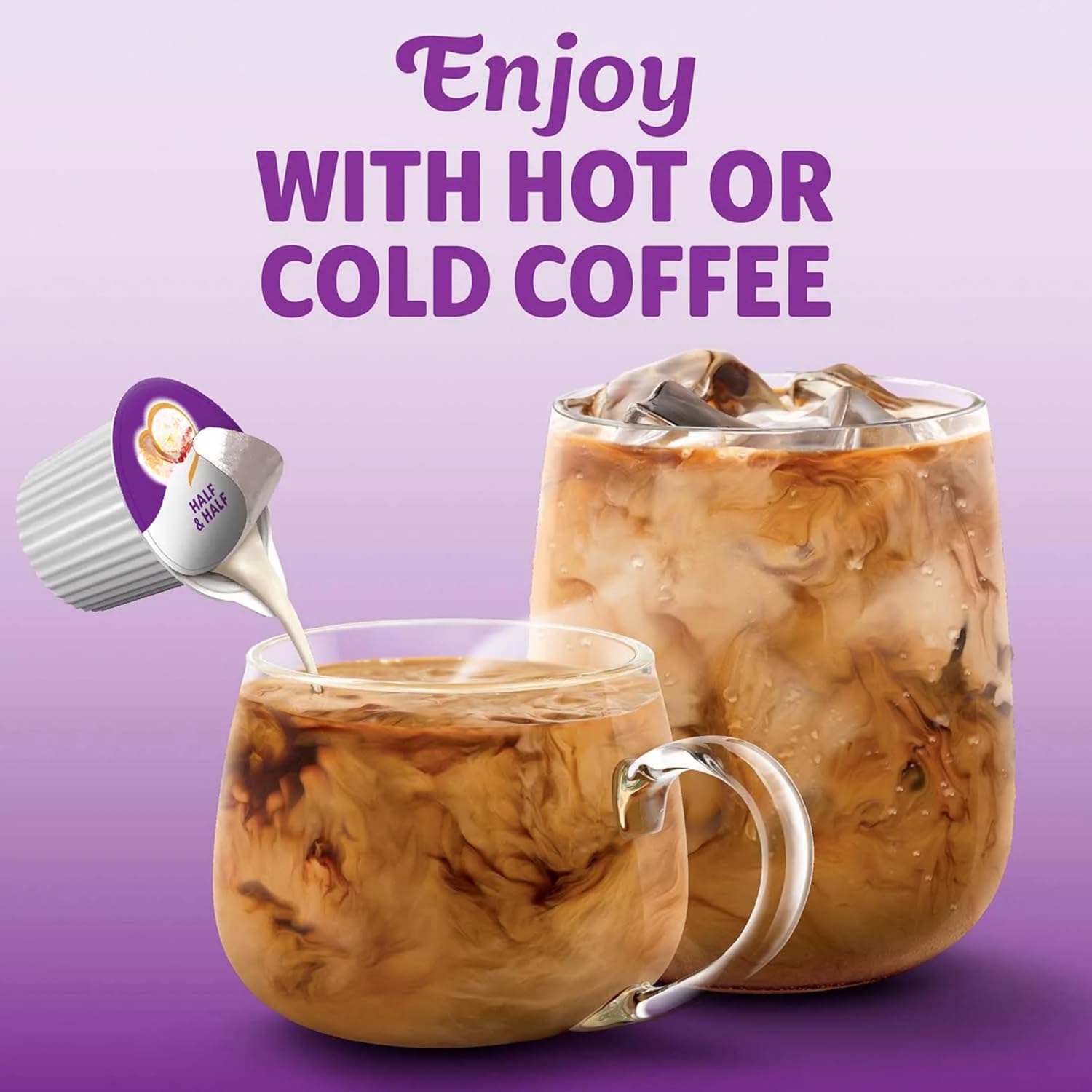Coffee Creamer Half & Half, Liquid Creamer Singles (180 count)