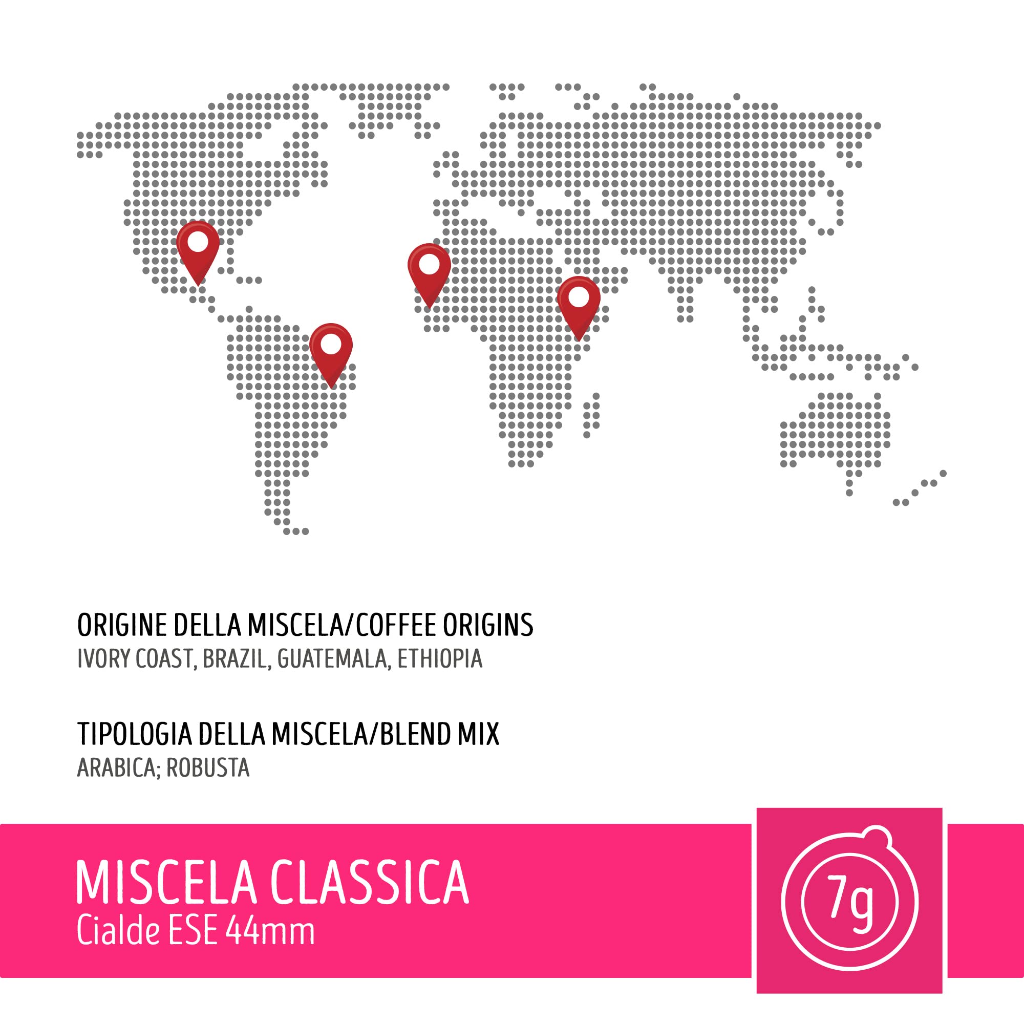 CAFFÈ TORALDO | Cialde ESE 44 | Caffè Selezionato, Tostato e Torrefatto in Italia | Eccellenza del Caffè Napoletano (300 Cialde, Miscela Classica)