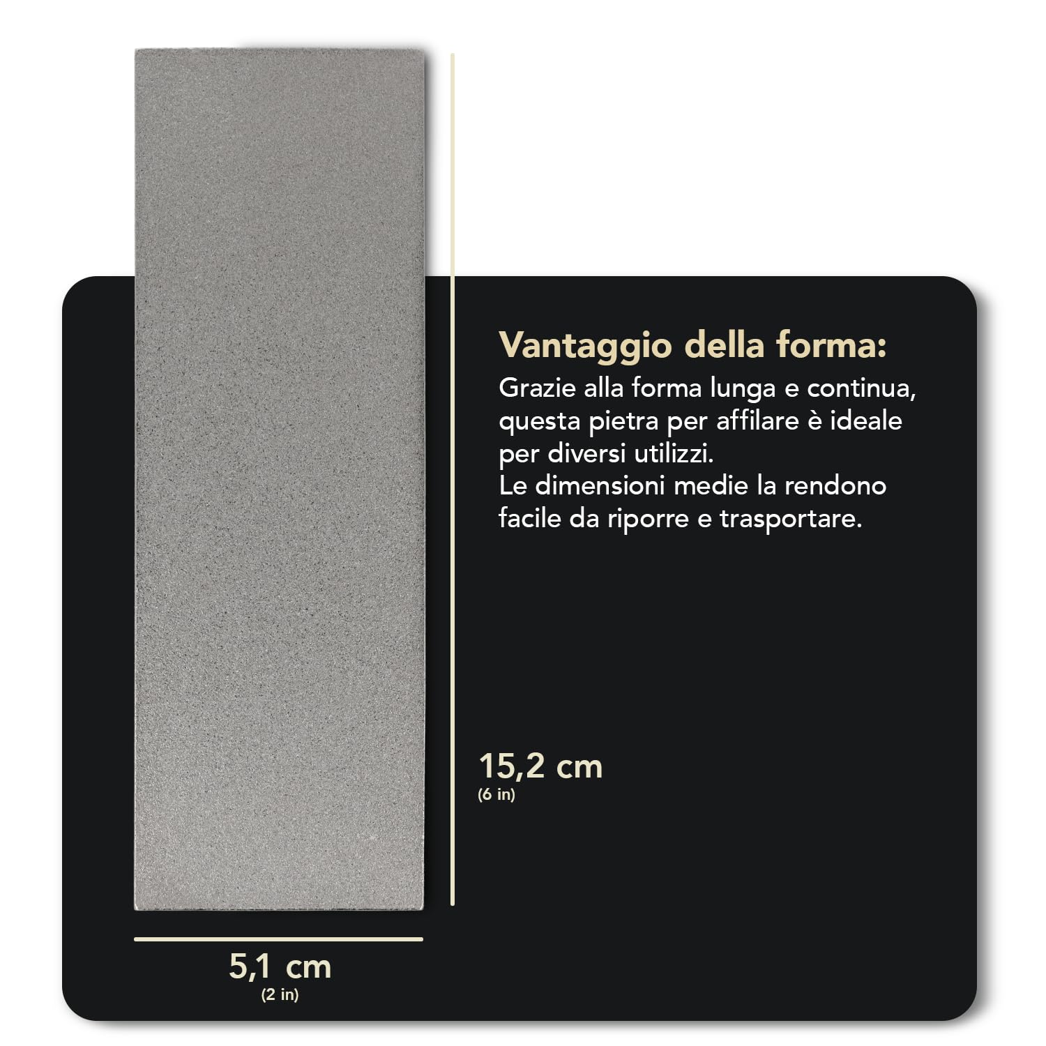 Blocco di affilatura DMT Dia-Sharp con rivestimento al diamante con superficie continua, a grana extra grossa, 15,2 cm / 6 pollici, D6X