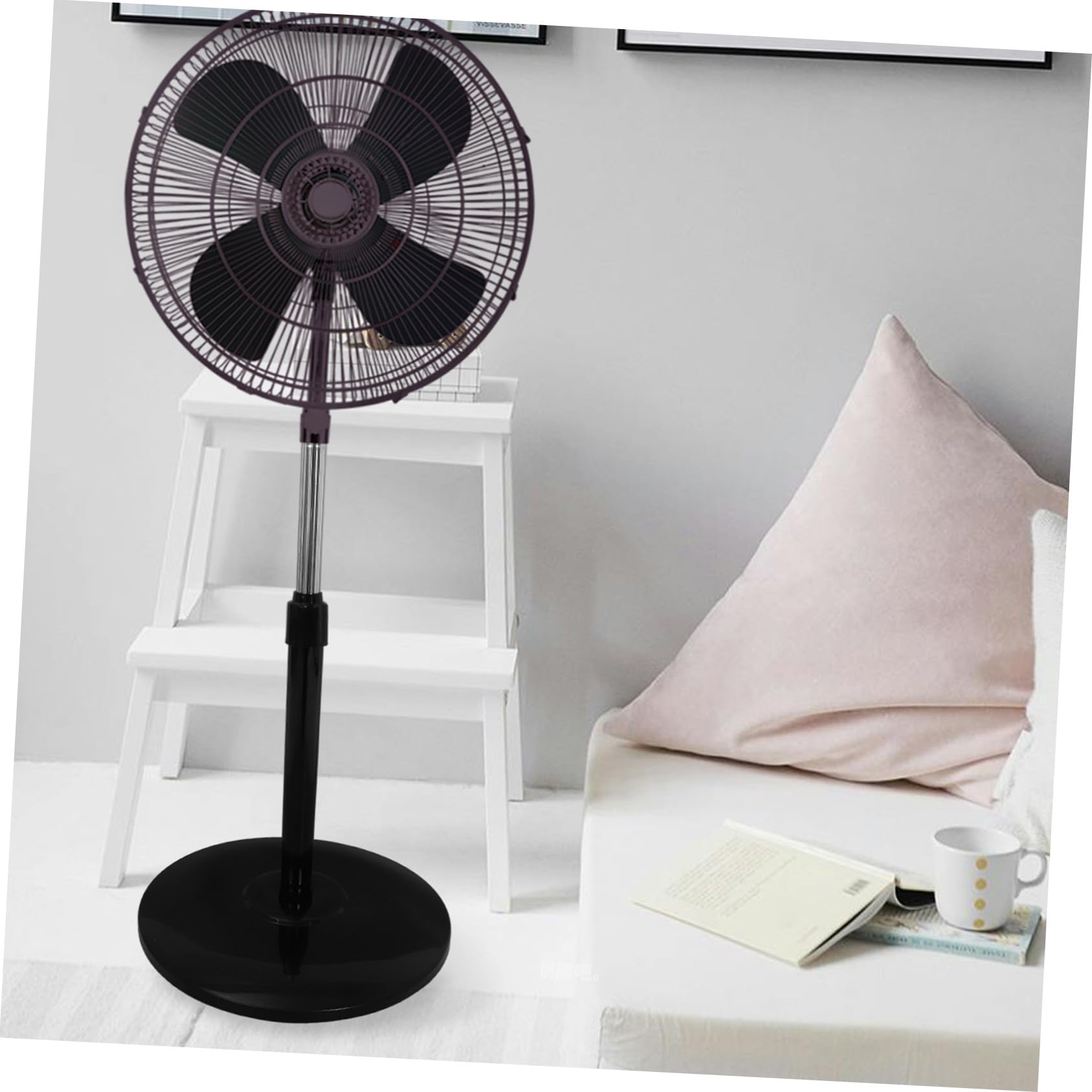 Garneck Asta Regolabile per Ventilatore con Base Stabilizzante per Ventilatori Elettrici Regolabile per Uso e Ufficio Facile Installazione e Sicurezza Garantita