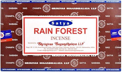 Satya Nag Champa Rainforest - Varillas de incienso caja entera Satya Nag Champa Rainforest - Varillas de incienso caja entera