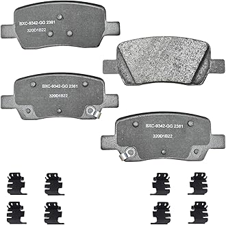 Bendix Premium SBC2381 Ceramic Rear Brake Pads for Hyundai Santa Cruz 2024-2022, Santa Fe 2023-2021, Kia Carnival 2023-2022, Sorento 2023-2021