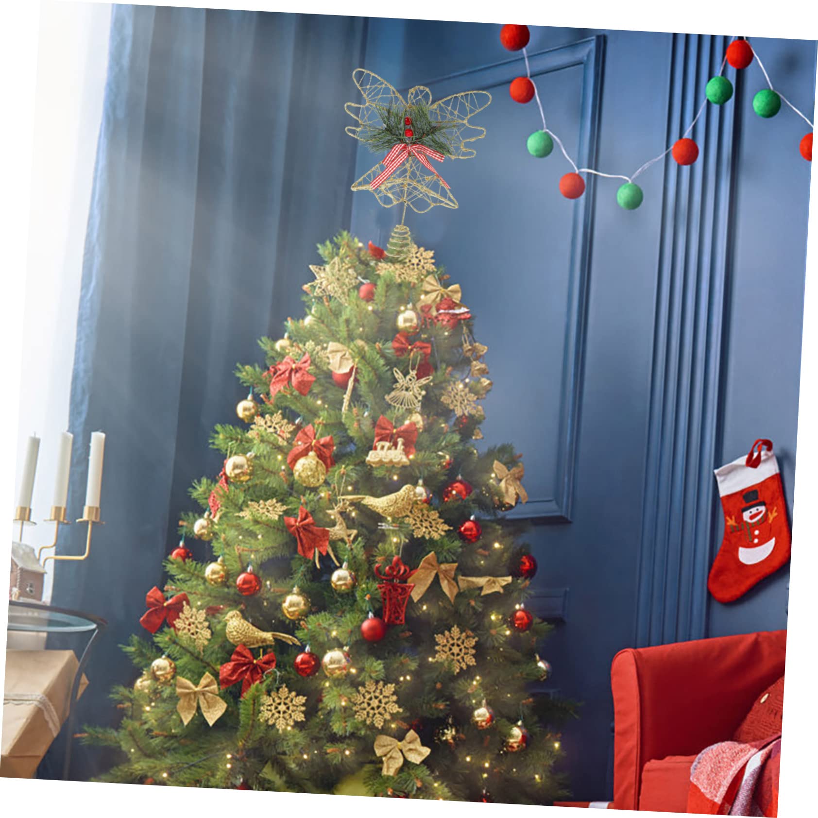 IMIKEYA Engel Für Weihnachtsbaumspitze 3 Stück Engel Baumspitze Stern Weihnachtse Eisen e Dekoration e Für Weihnachtsbaum Weihnachtsbaumdekoration