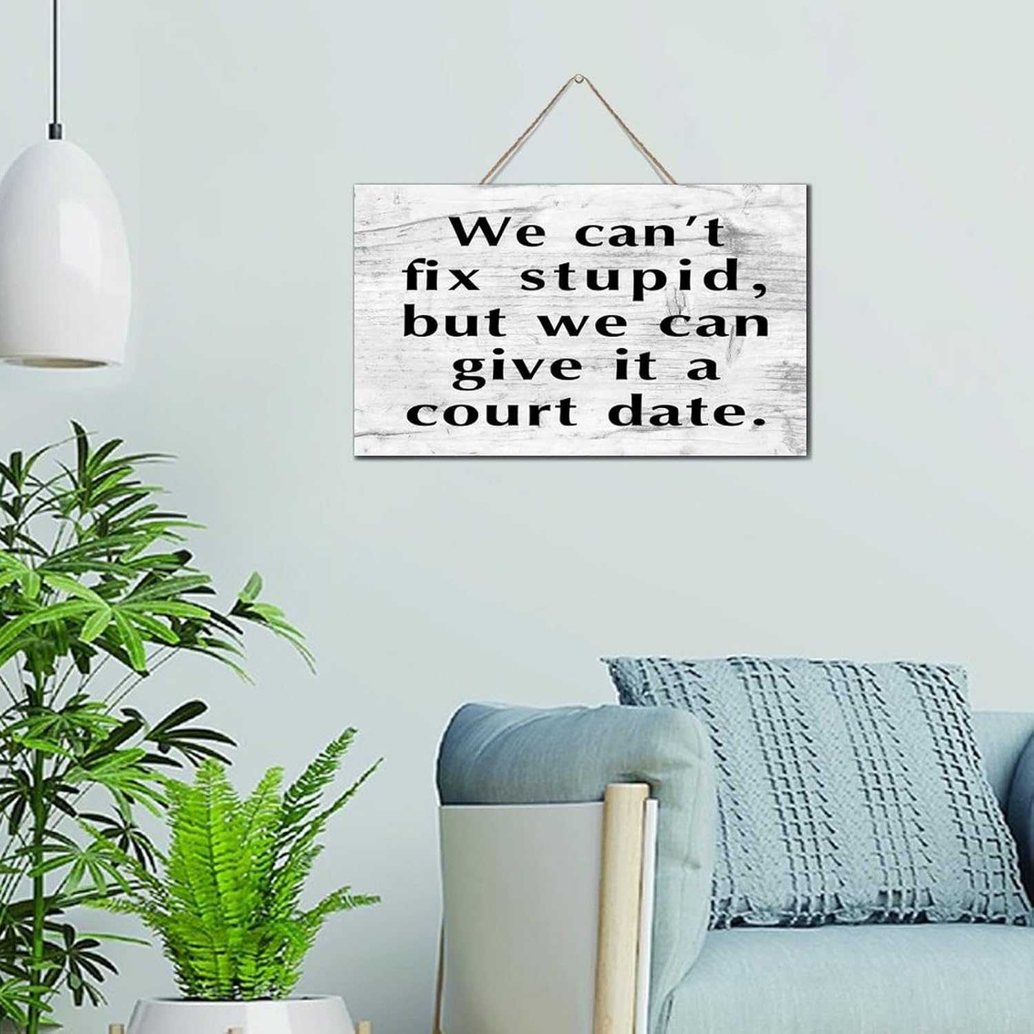 Welcome to Our Happy Loud Crazy Fun Loving Home Rustic Wooden Rectangles Wood Signs Plaque Inspirational Quotes Wall Hanging Sign Vertical Home Decor for Farmhouse Bedroom 4x8 Inch