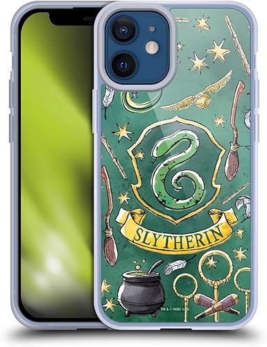 Vista 170 de Head Case Designs Funda de gel suave con licencia oficial de Harry Potter Slytherin, diseño de Reliquias de la Muerte XIII compatible con Apple
