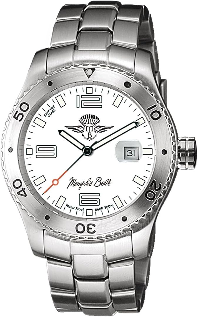 Memphis Belle skdswh01.b – Clock, Stainless Steel Bracelet Metallic