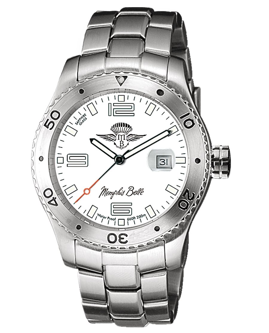 Memphis Belle skdswh01.b – Clock, Stainless Steel Bracelet Metallic