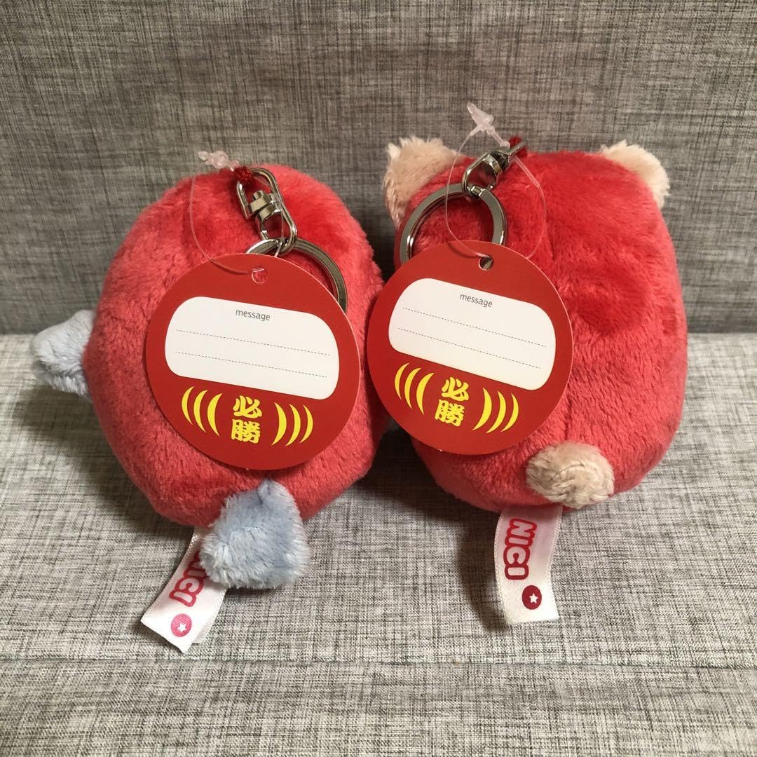 Amazon.co.jp: NICI 必勝 合格祈願 ダルマ ニキ マスコット ハチドリ