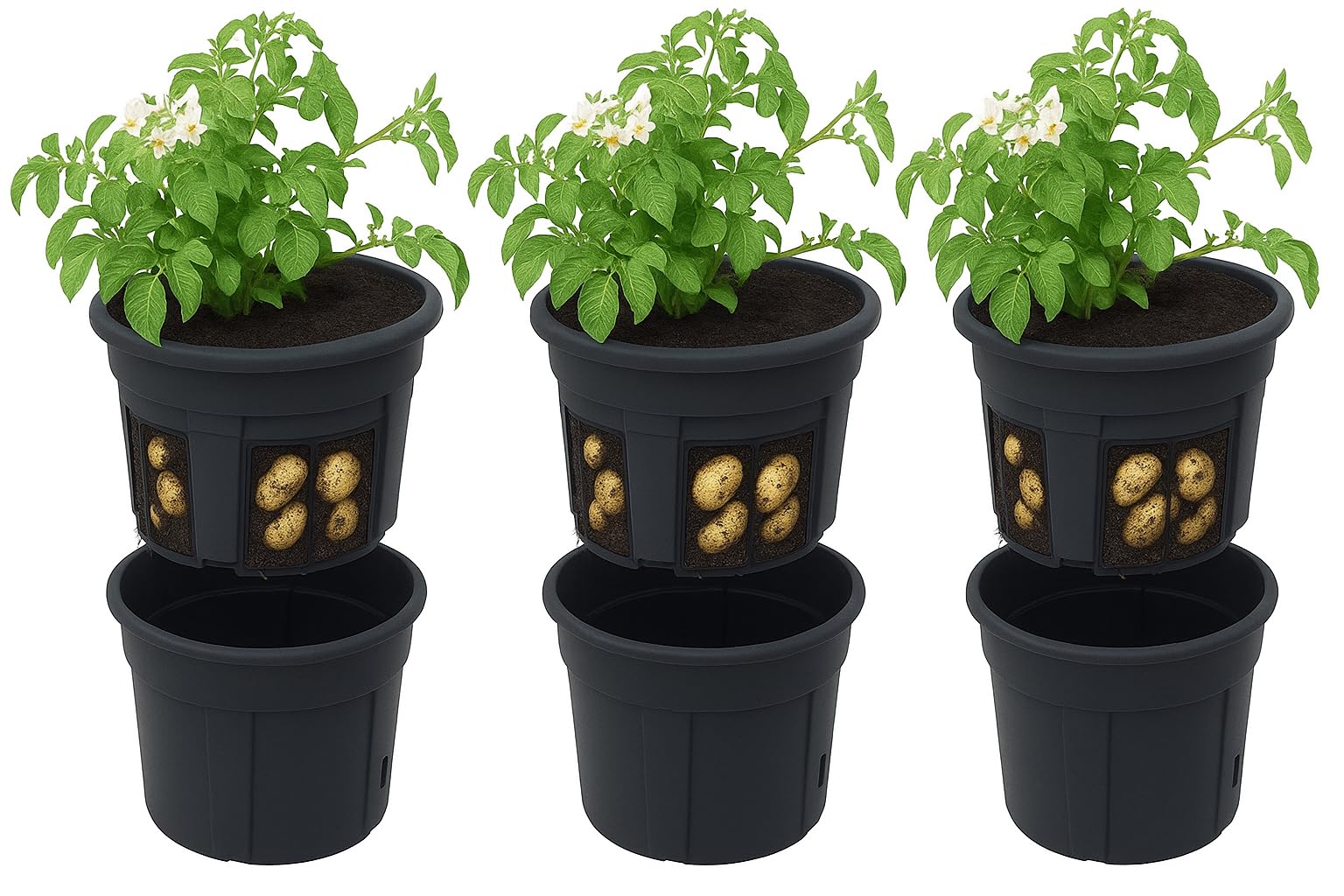 Gardening Naturally Potato Grow Pot (40cm - Pack 3)
