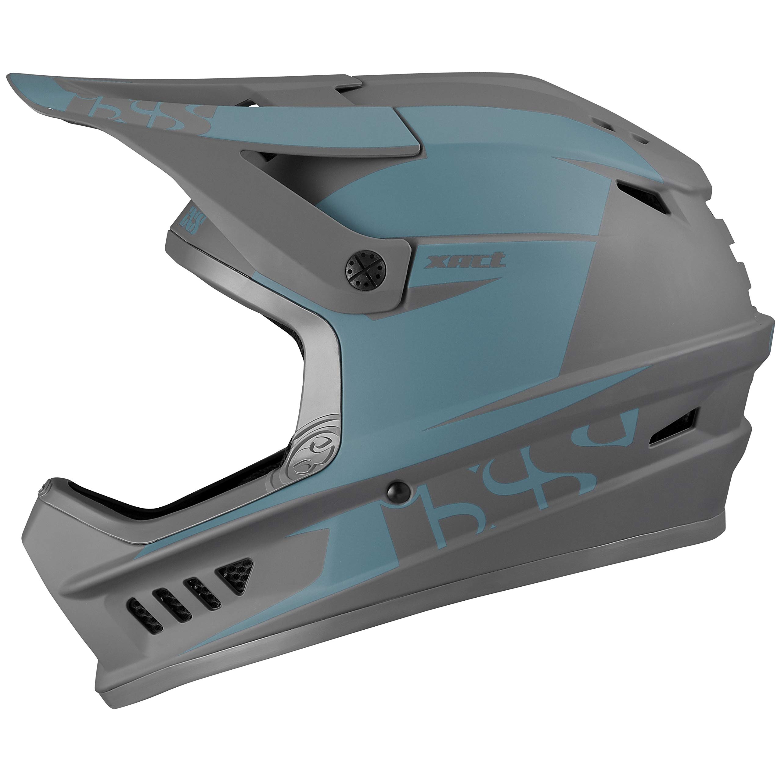 IXS Xact Evo Casque intégral VTT/E-Bike/BMX Adulte Unisexe, Ocean-Graphite, ML (57-59cm)