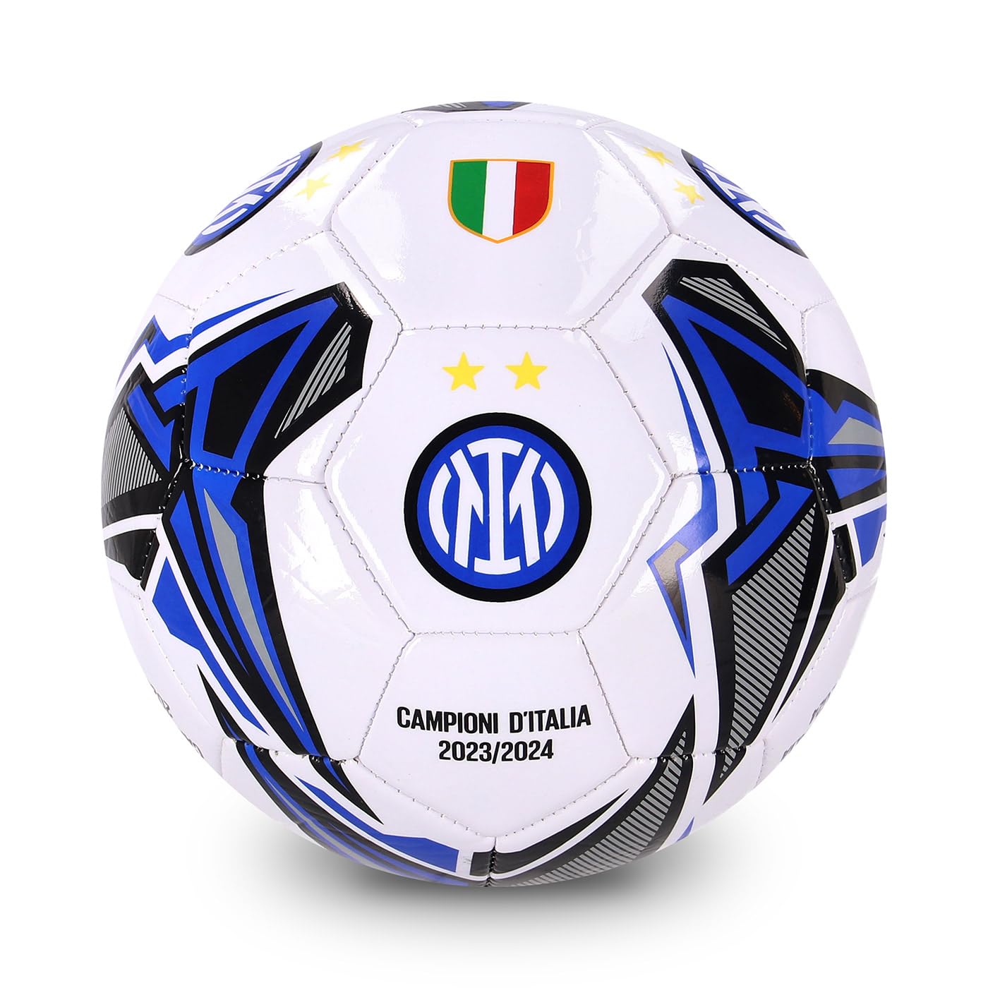 IM Balón Campeones de Italia 2023/24 Tamaño 2, Fútbol Inter Juventud Unisex, 2Stars