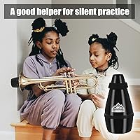 Vista 7 de EASTROCK Silenciador para Trompeta ABS, Silenciador Ligero para Trompeta, Accesorios (NEGRO)