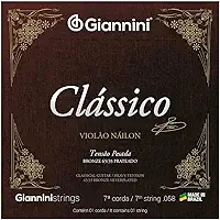 Encordoamento 7a Corda Violão Nylon Clássico Genwpa Giannini