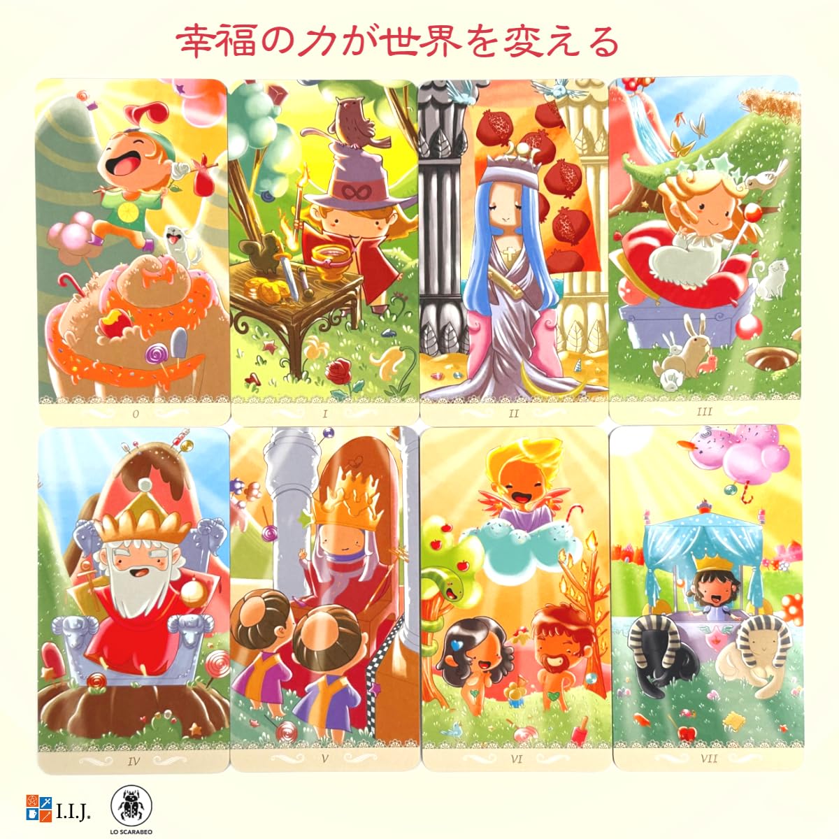 Amazon.co.jp: I.I.J タロットカード ハッピー・タロット Happy Tarot