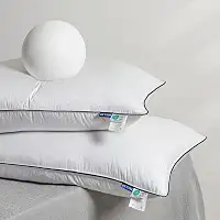 MIULEE Conjunto de 2 almofadas de cama king size alternativas de plumas de ganso para dormir, almofadas decorativas para dormindo nas costas, estômago ou laterais 50 x 91 cm