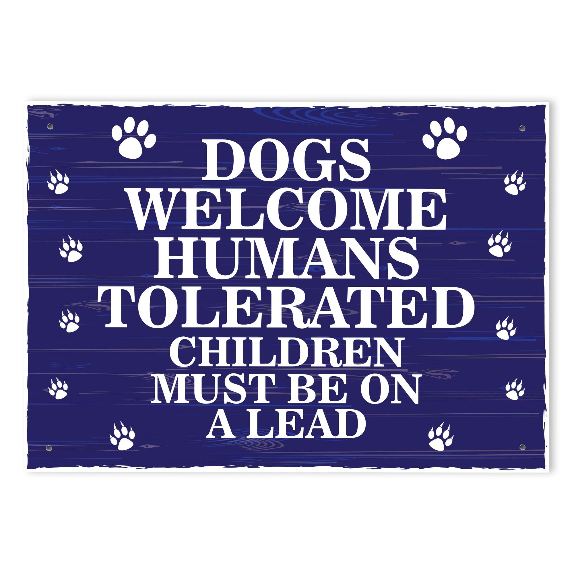 Red Ocean Funny Garden Sign For Fence Yard Sign Hanging Sign For Garden Outdoor Garden Sign Dogs Welcome Sign Funny Home Decor Dog Gift Dog Sign Man Cave Sign
