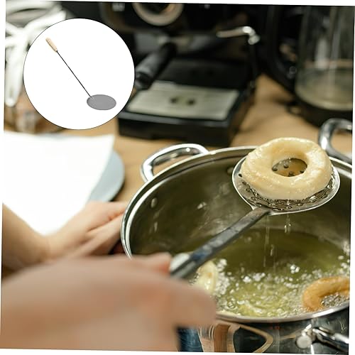 Miniatura 9 de SWOOMEY Molde para galletas con forma de roseta, forma de canoli, cortador de galletas, molde para bunuelos con asa, molde para freír con mango,