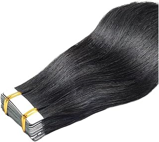 Hårförlängningstejp Rak osynlig tejp i hårförlängning Människohår 20st | Människohårtejp i Extension Skin Weft(1,14 inches)