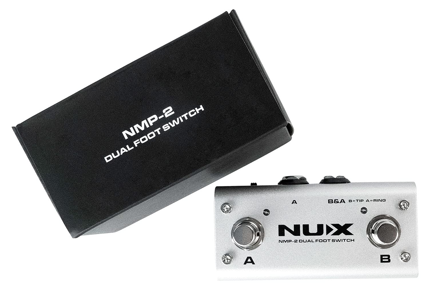 Nux | Controller doppio interruttore a pedale per effetti e amplificatori per chitarra | NMP-2