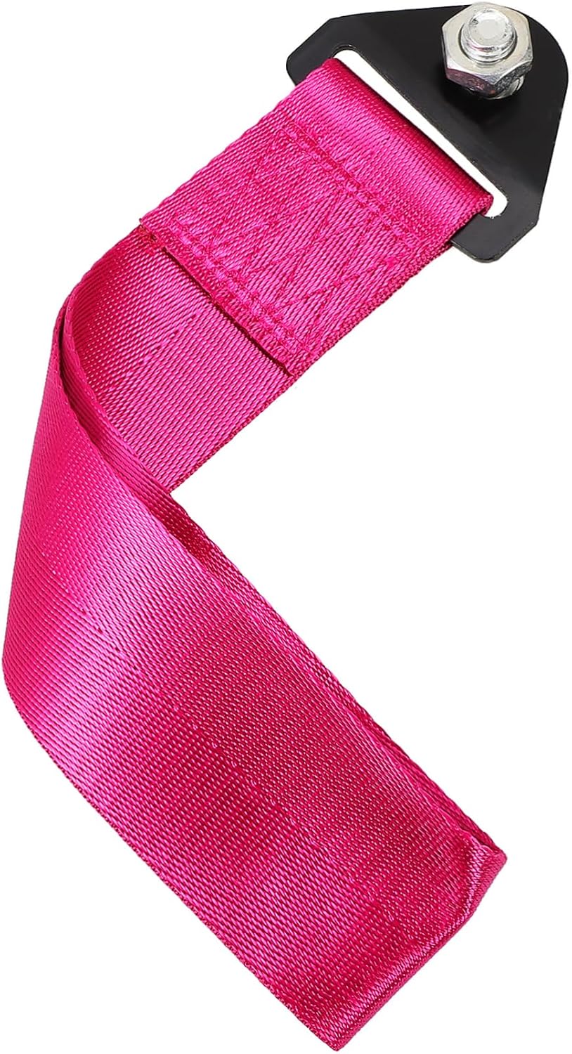 Car Tow Strap Metal Screw Decorative Towing Belt for Bumper