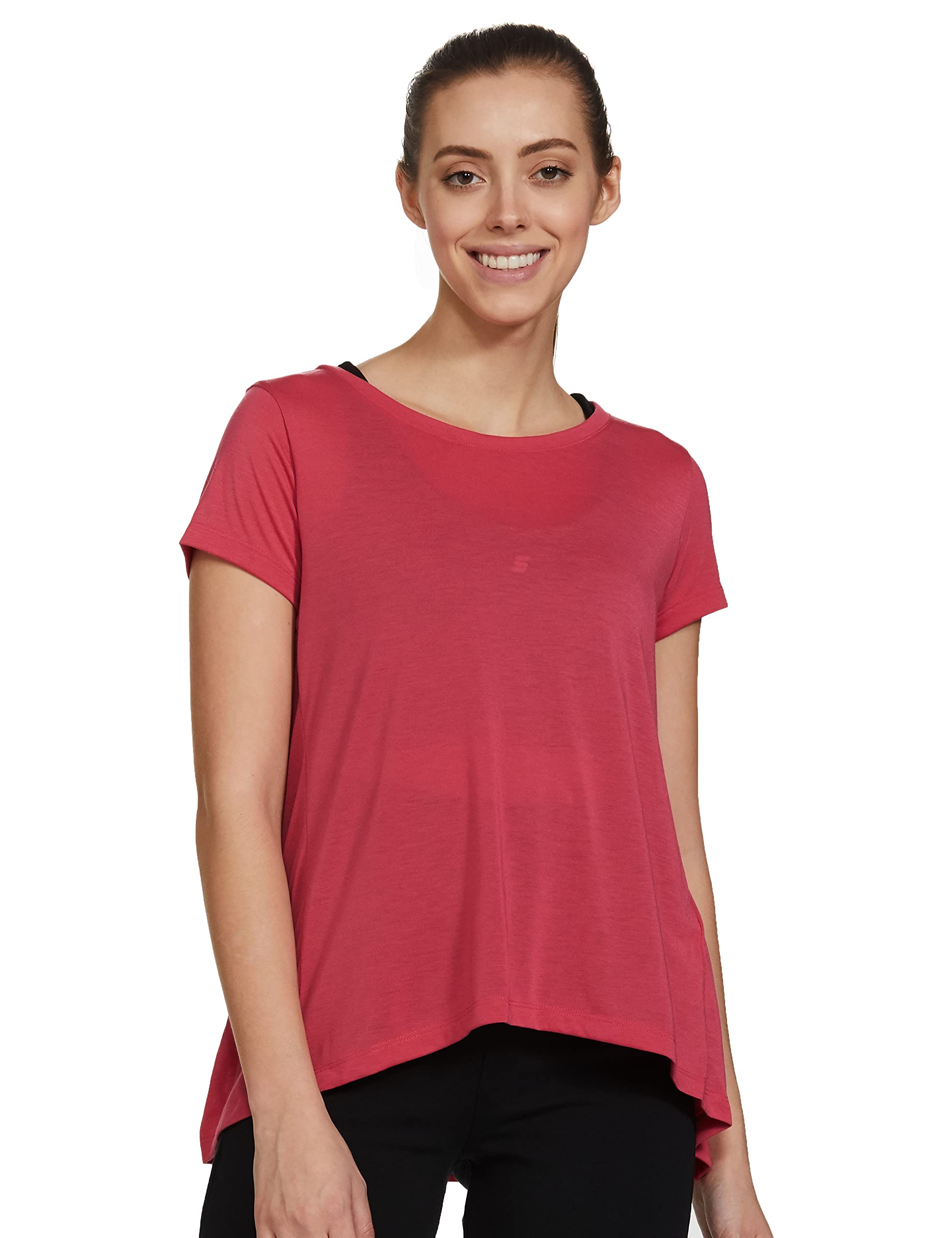 Under Armour UA Whisperlight SS Foldover Shirt Pink LG