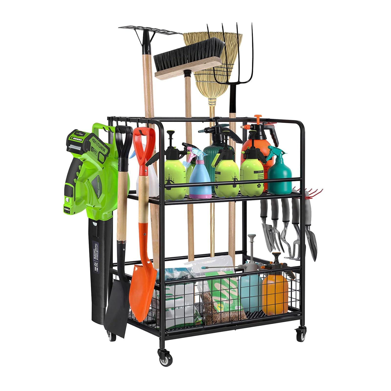 Organisateur d'outils de jardin fini le désordre dans le garage