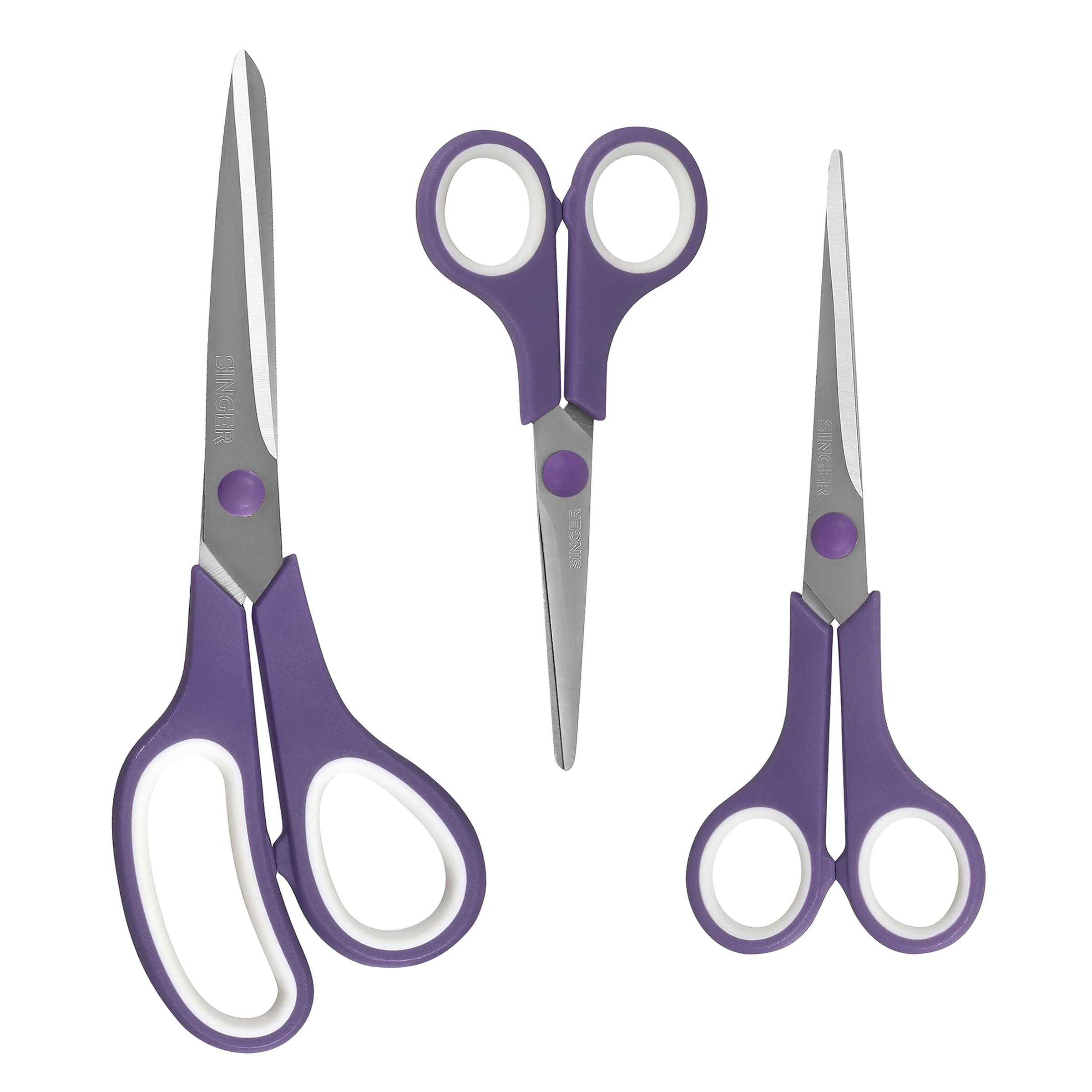 SINGER 3pc Soft Grip Scissor Set: 8.5