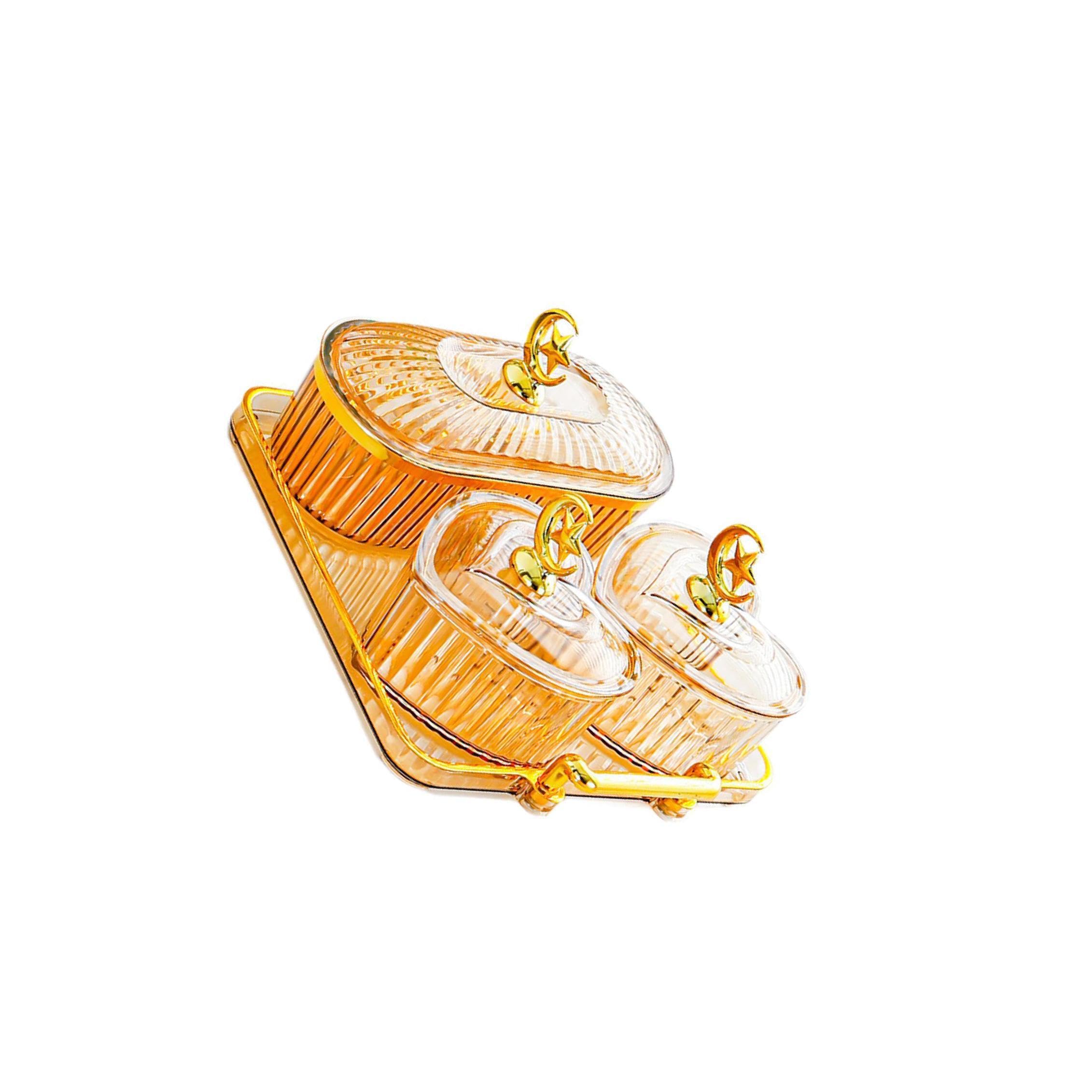 MUXZSIZ Appetizer Serving Tray With Stand Snack Dishes Presenting Dried