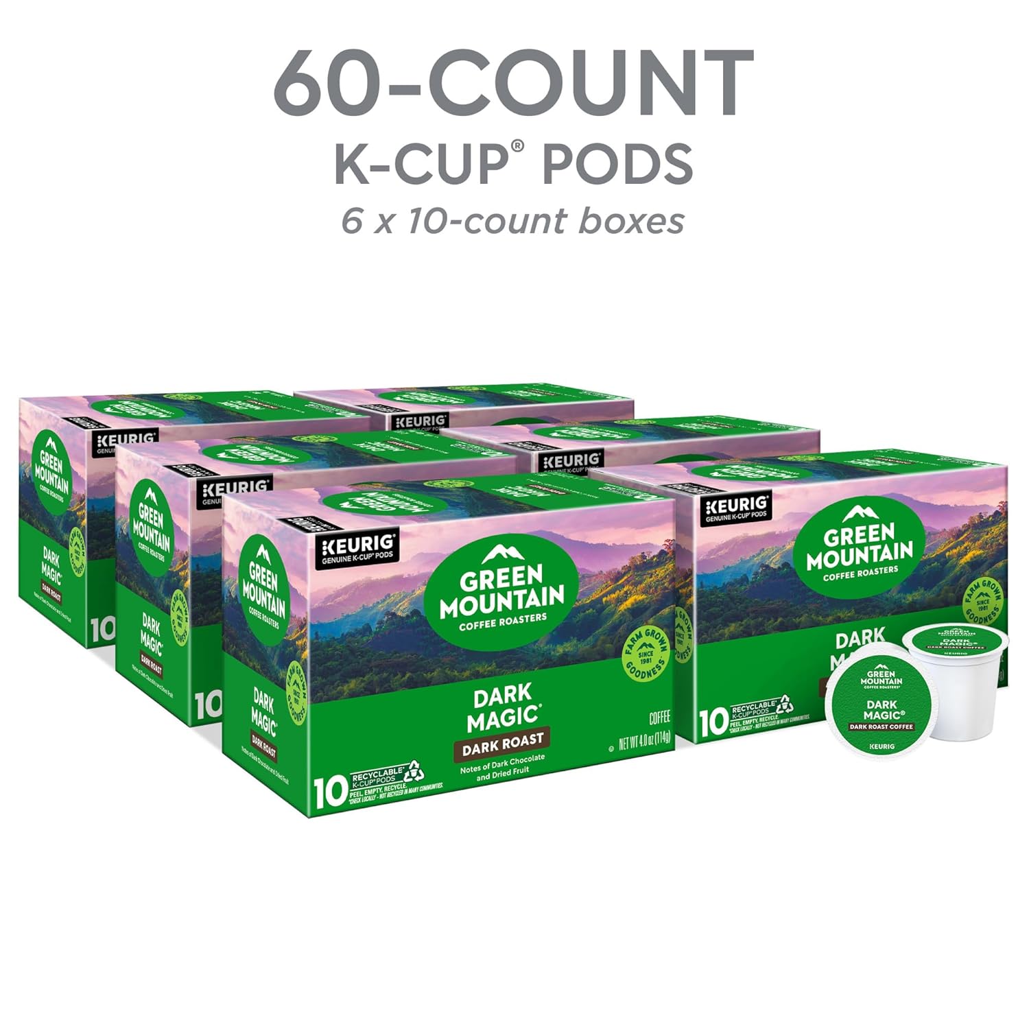 Green Mountain Coffee Roasters® Dark Magic®, 60ct
