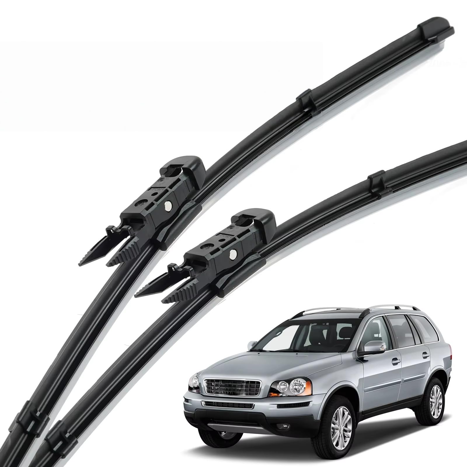PAPEP Windscreen Wiper Blades for Volvo XC90 MK1 2005-2014 24"+22", Front Replacement Wipers OEM Quality Water Repellent Rubber Automotive Windshield