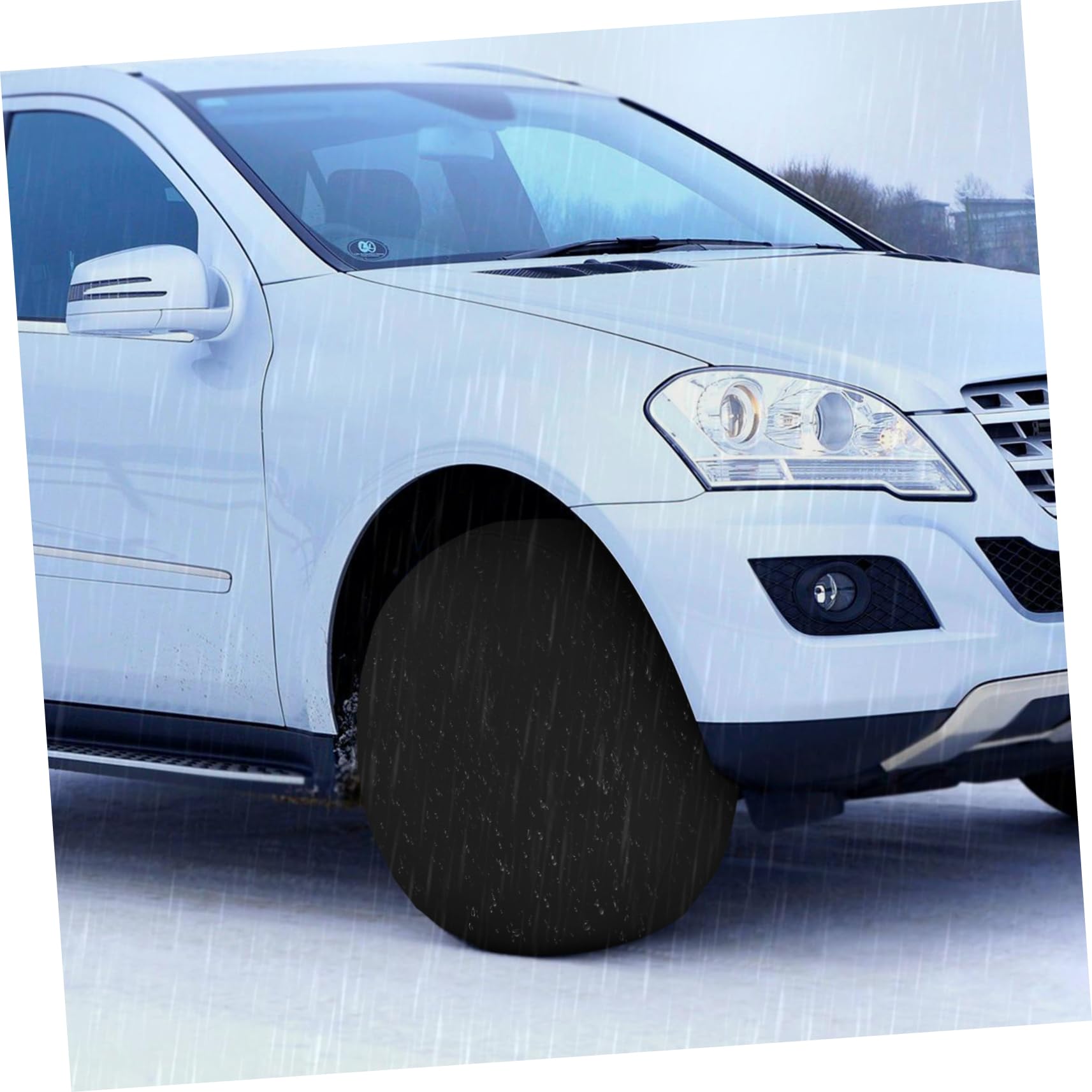 SOLUSTRE 4pezzi Copriruota per Pneumatici di Rimorchi Accessori per Camper e Roulotte da Viaggio Copriruota per Auto Suv Camion e Campeggio Esterno