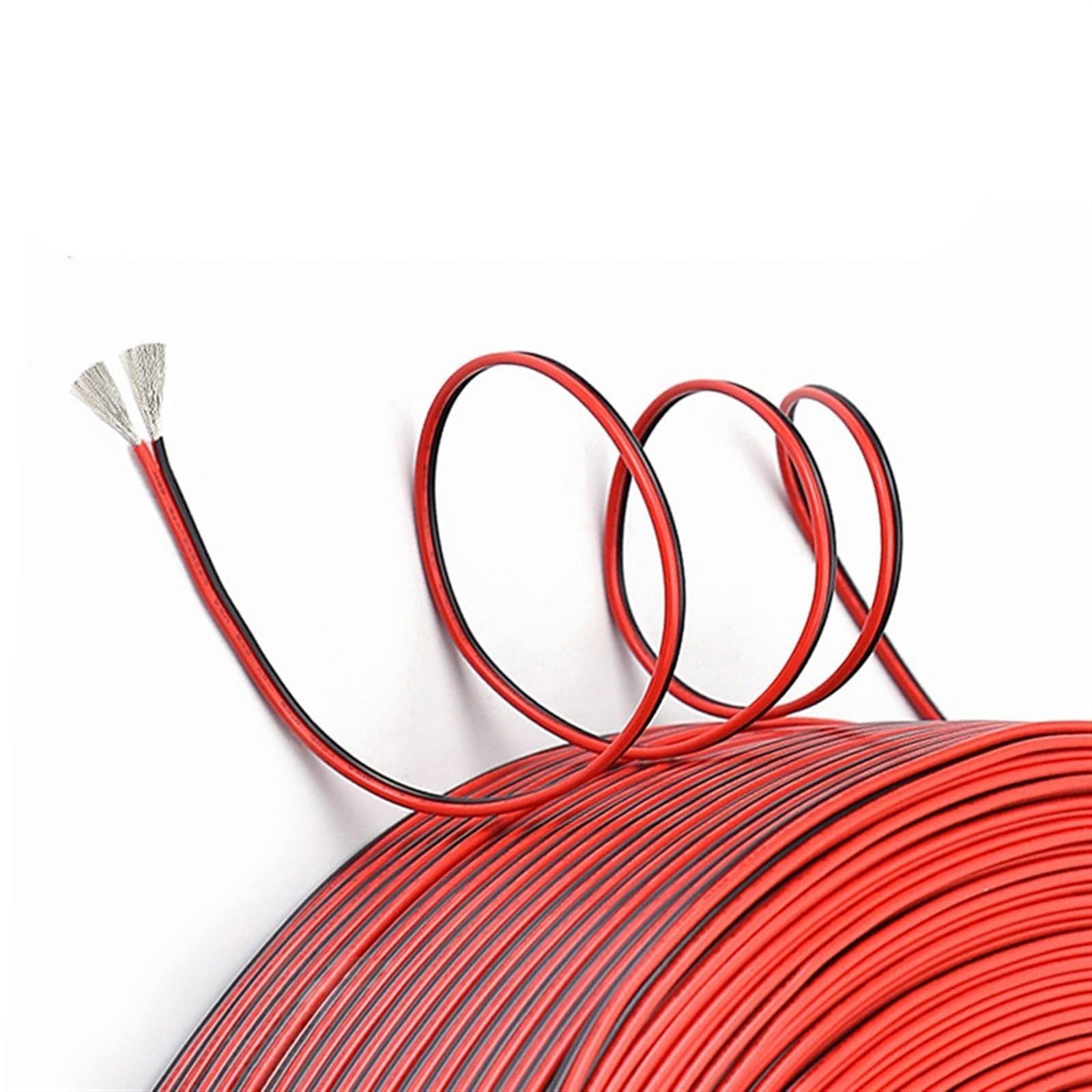 Elastyczny kabel, elektryczny kabel elastyczny, 10 metrów 20 metrów Elektryczny wewnętrzny przewód okablowania UL2468 2-pinowe kable izolacyjne z cynowanej miedzi Czerwony Czarny 26AWG 16 AWG Złącze k