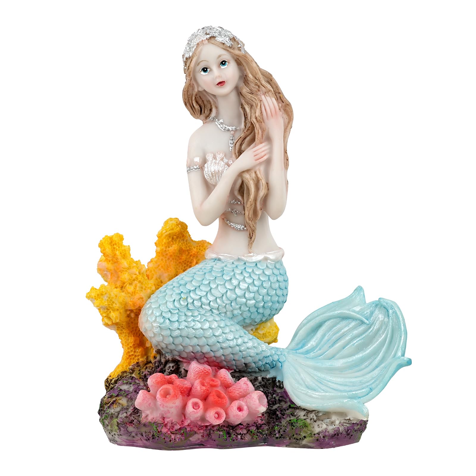 Amazon.co.jp: アクアリウム 水槽 オブジェ 人魚 人形 人魚姫