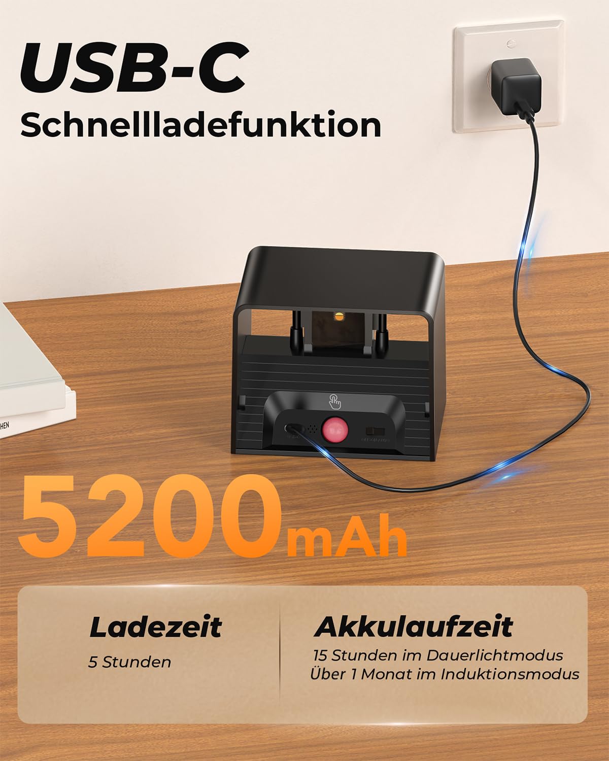 VIWAVE 2 Stück Akku Wandleuchte Innen mit Bewegungsmelder & Fernbedienung,3 Farben LED Wandleuchte Ohne Stromanschluss,Kabellose Wandlampe Innen Batterie mit Schalter,Wandlampe Akku Schwarz Dimmbar