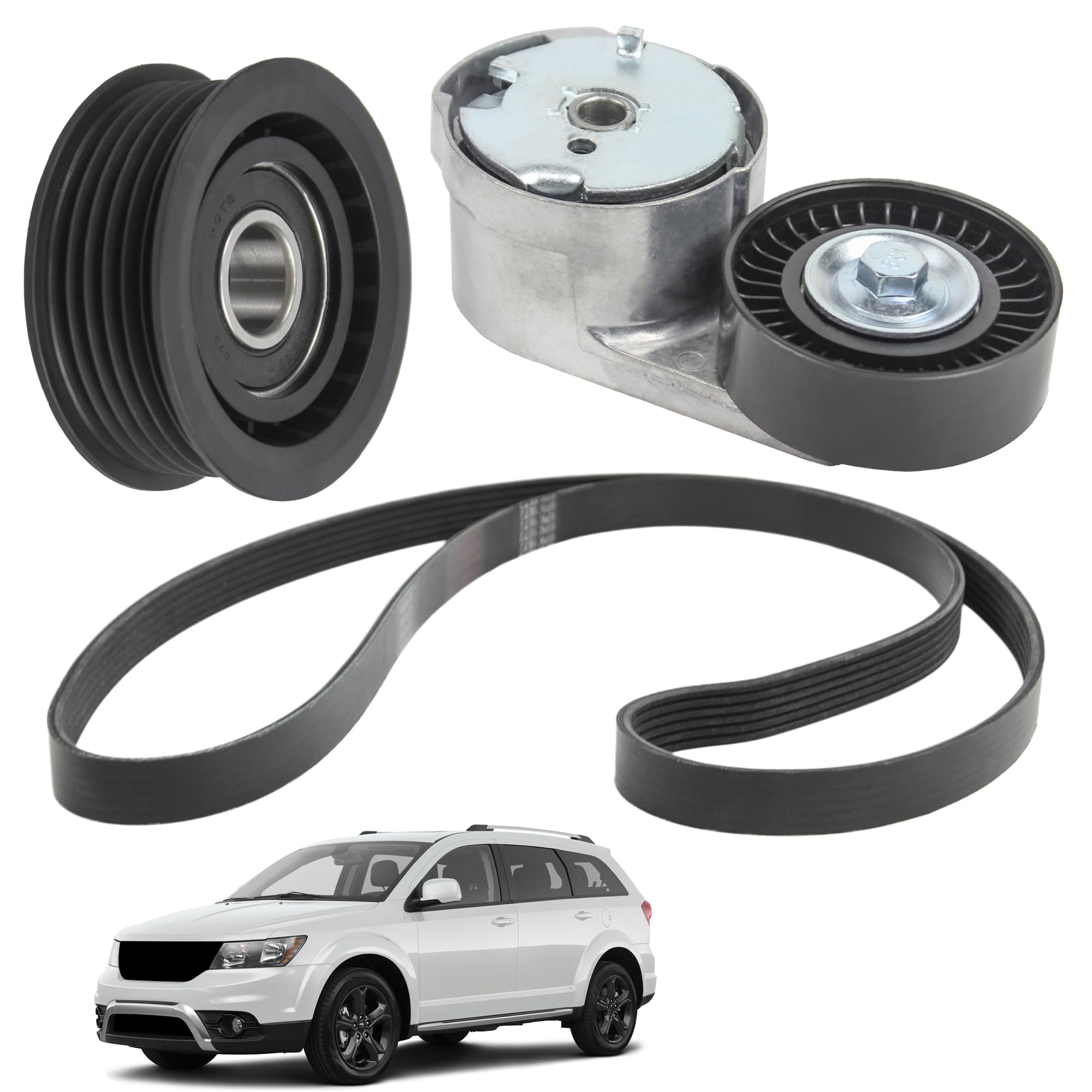 Idler Pulley 38082 Drive Belt Idler Pulley For Chrysler, GM, Mercedes, Dodge, Jeep, Ram - Fits Gate 38082 Motorcycle & Scooter Drive Belt Pulleys & Tensioners - Foto 6