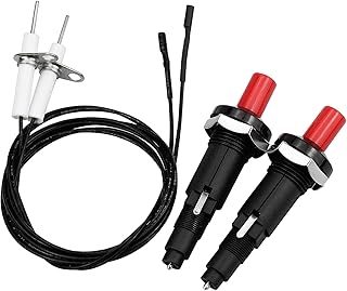 1 Out 2 Piezo Ignitions Set Push Button Igniter with Cable Plastic Push Button Igniter for Fireplaces Oven Cooking Thermometer Kitchen Gadget