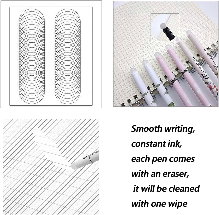Kaimeilai Erasable Gel Pens, Rollerball Erasable, Gel Pen Set with