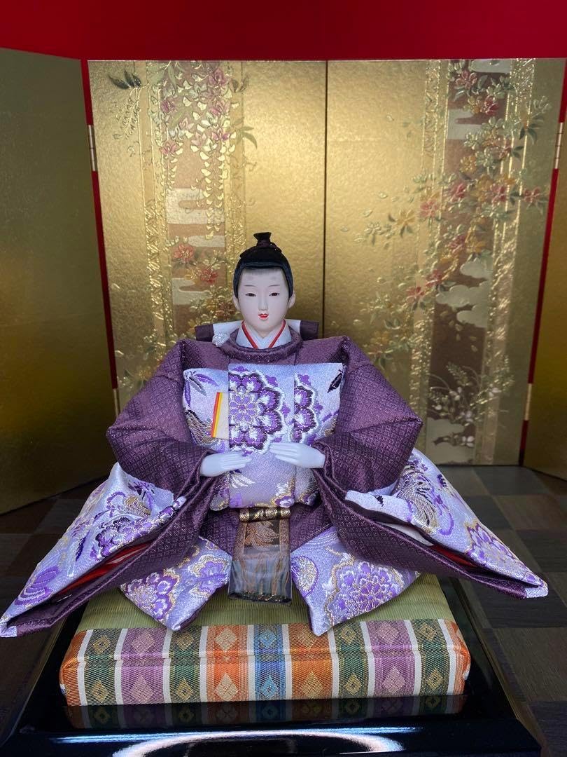 東京久月 雛人形 収納セット 東帯十二単姿 間口約59×奥行約