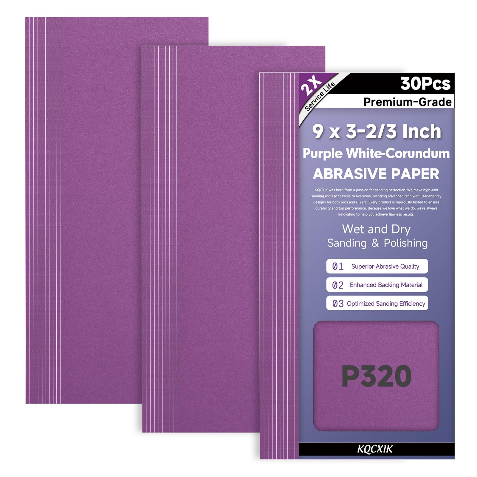 Premium Sandpaper Assortment - 80 to 2000 Grit -10