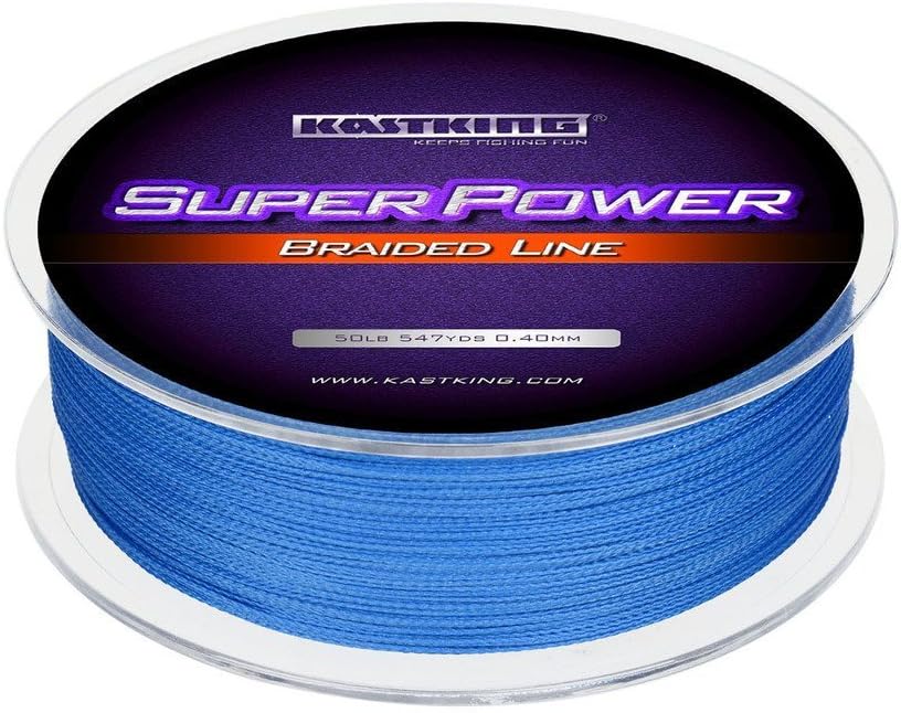 KastKingSuperPower Braided Fishing Line - Abrasion Resistant Braided Lines – Incredible Superline – Zero Stretch – Smaller Diameter – A Must-Have!