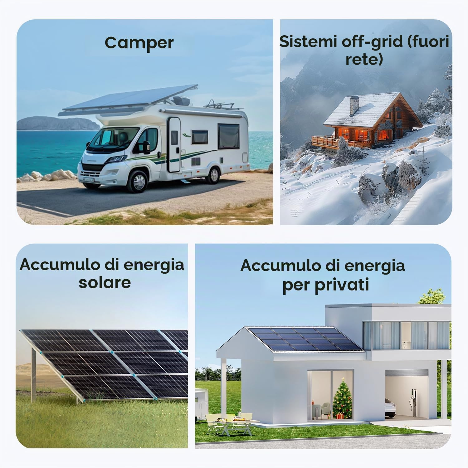 VATRER POWER LiFePO4 12V 100Ah H190/DIN H8 / L5 Bluetooth | BMS Smart 100A·1280Wh Energia Utilizzabile·5000+ Cicli·Fotovoltaico,Camper & Backup