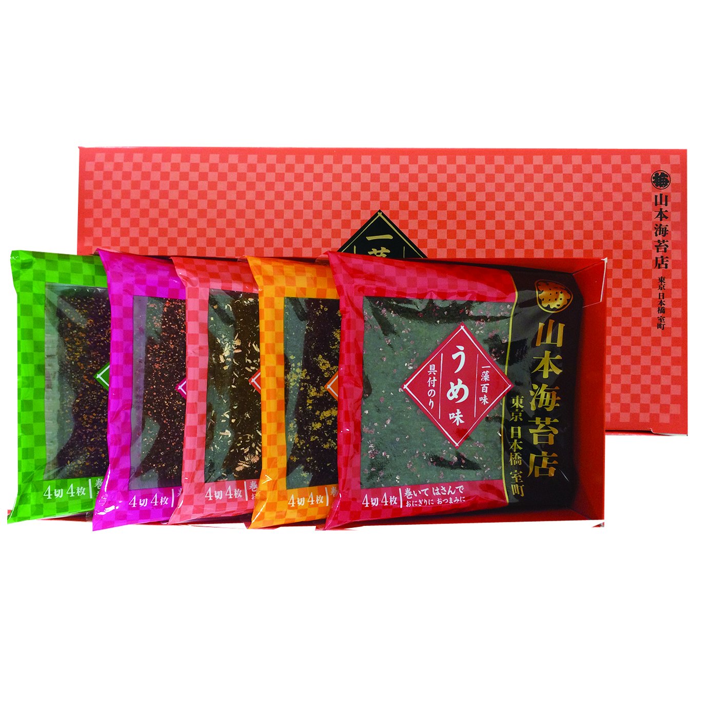 Amazon | 山本海苔店 一藻百味 味つけ海苔 5袋 詰め合わせ ( うめ