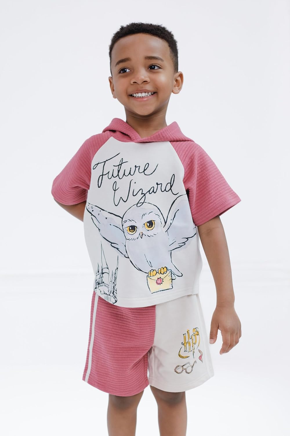 Harry Potter Pullover Hoodie and French Terry Shorts Newborn to Little Kid Sizes (Newborn - 5) - Image 2