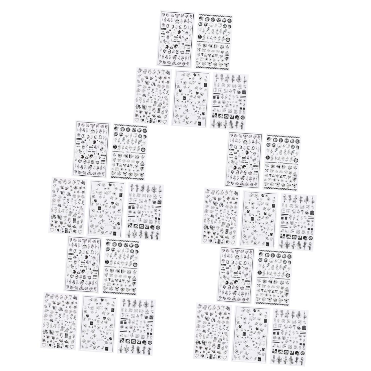 Stickers de fleurs pour décalcomanies de manucure Healvian 50 feuilles